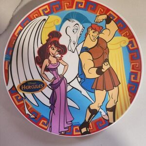 Disney Hercules Pegasus Megara Plate Collectible Decorative